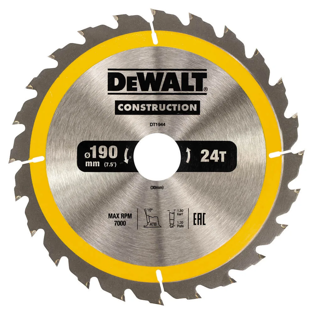 Пильный диск СONSTRUCTION DeWALT DT1944