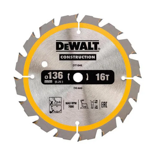 Пильный диск СONSTRUCTION DeWALT DT1946