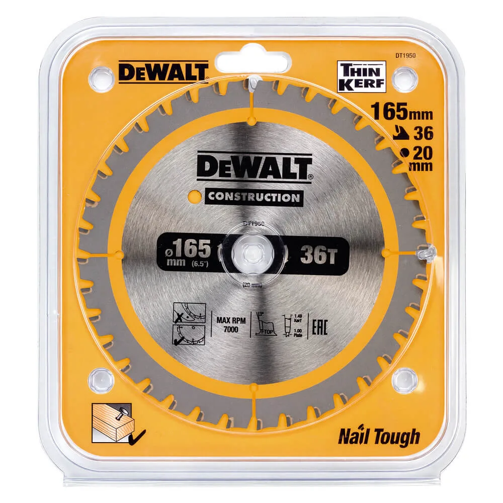 Пильный диск CONSTRUCTION DeWALT DT1950
