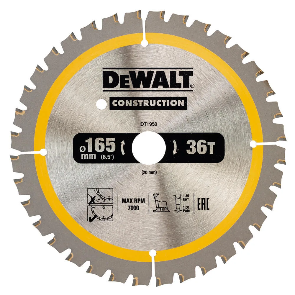 Пильный диск CONSTRUCTION DeWALT DT1950