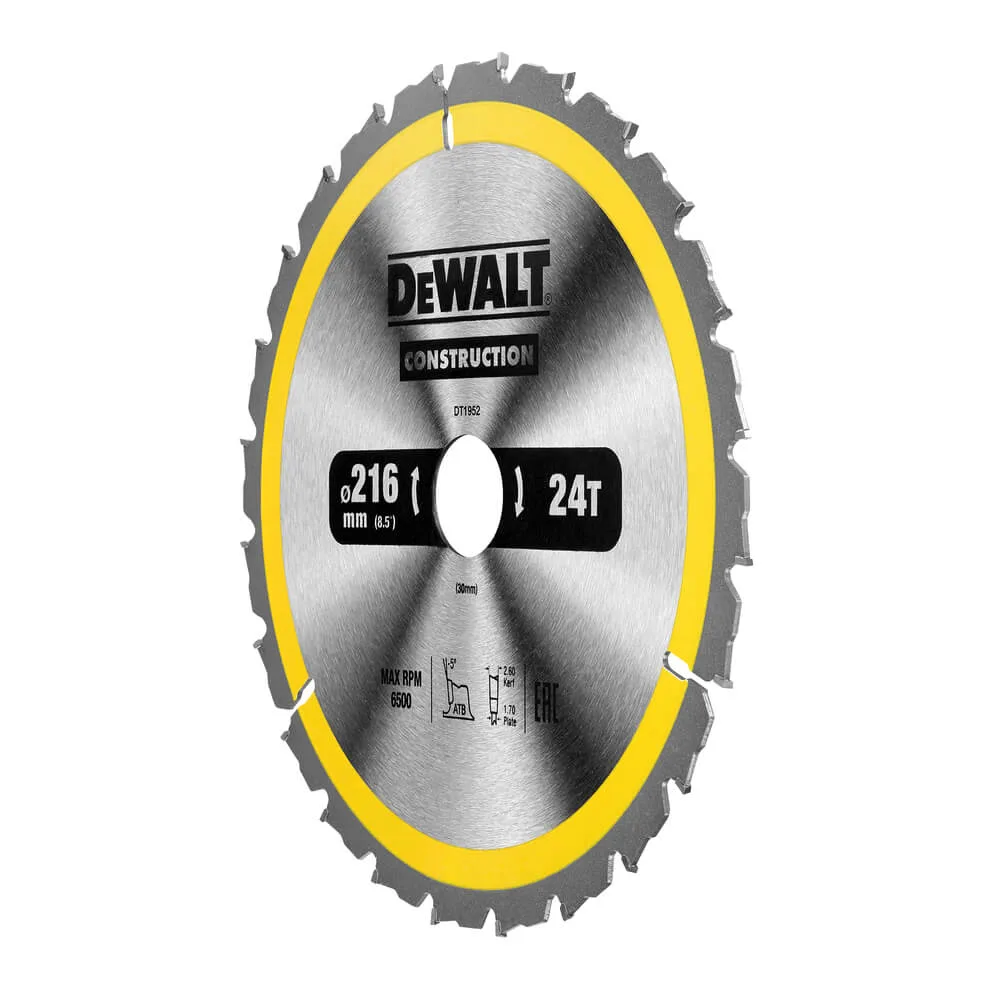 Диск пильный CONSTRUCTION DeWALT DT1952