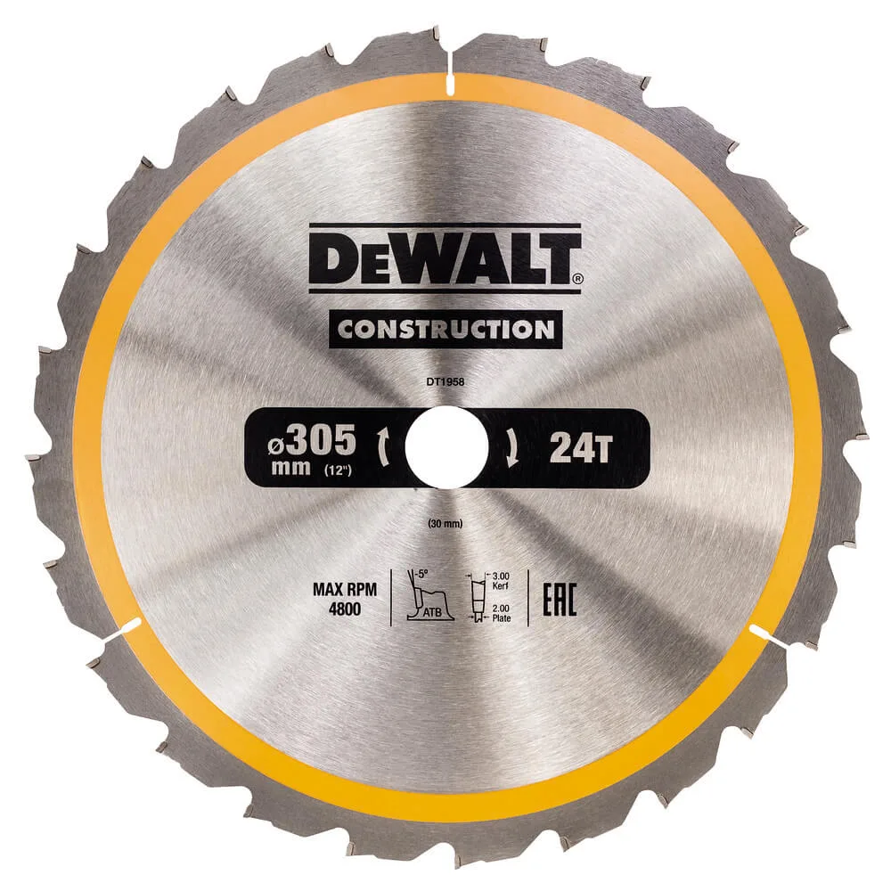Пильный диск СONSTRUCTION DeWALT DT1958