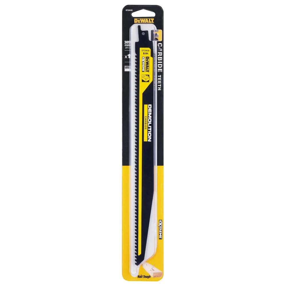 Полотно пильне DeWalt, EXTREME CARBIDE DeWALT DT20438