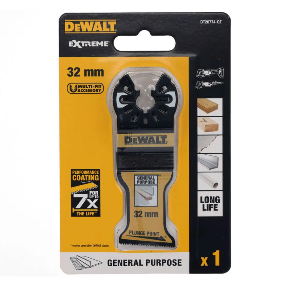 Полотно пильное погружное Extreme DeWALT DT20774