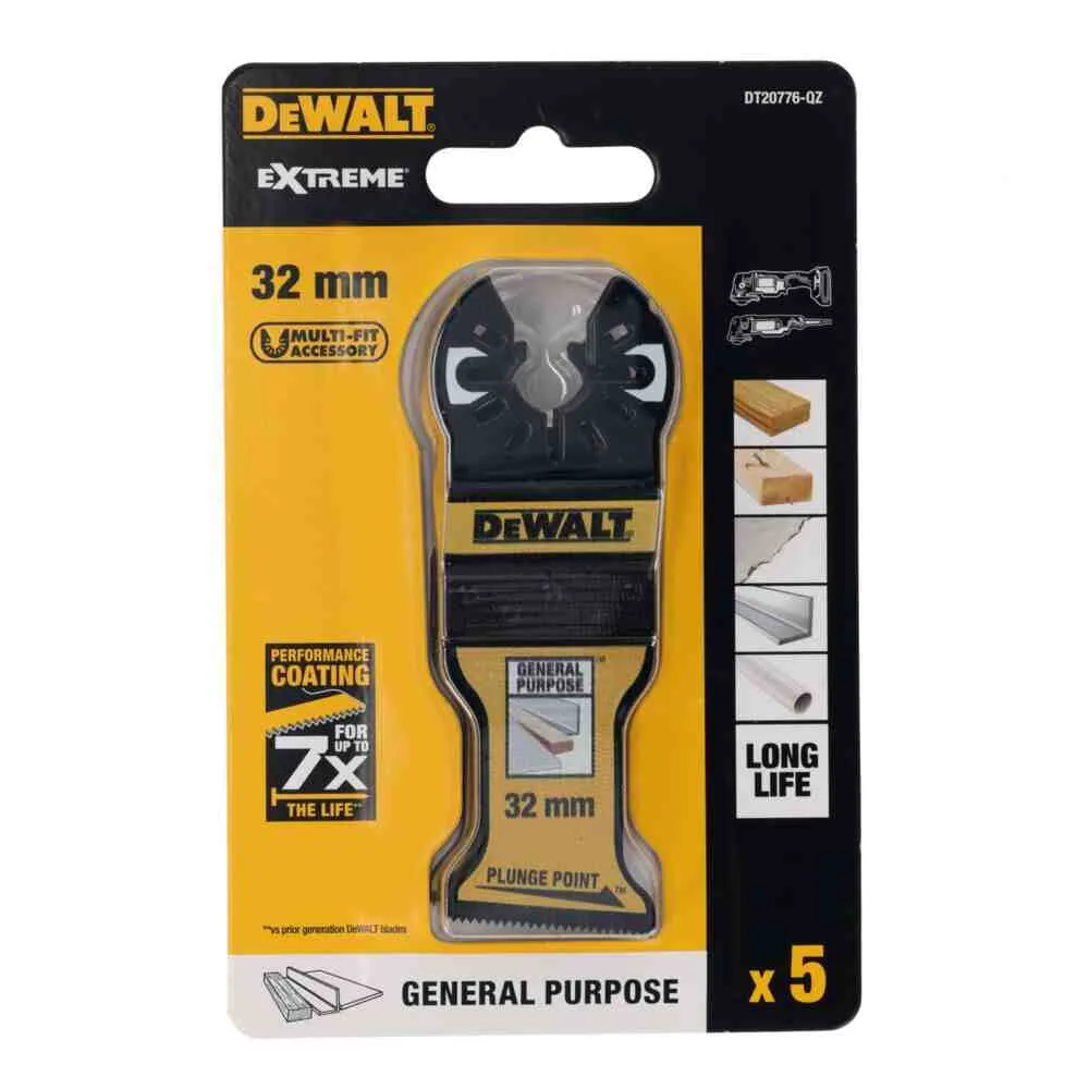 Полотно пильное погружное Extreme DeWALT DT20776