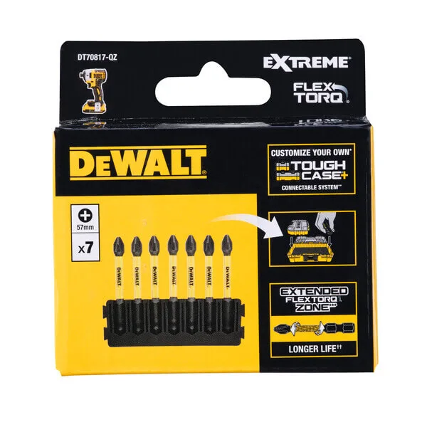 Набор бит FlexTorq PH2 DeWALT DT70817