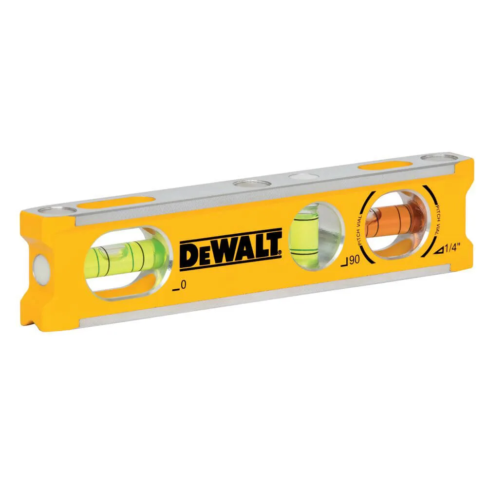 Алюминиевый уровень BILLET TORPEDO длиной 165 мм с 3 капсулами и магнитами DeWALT DWHT42525-0.