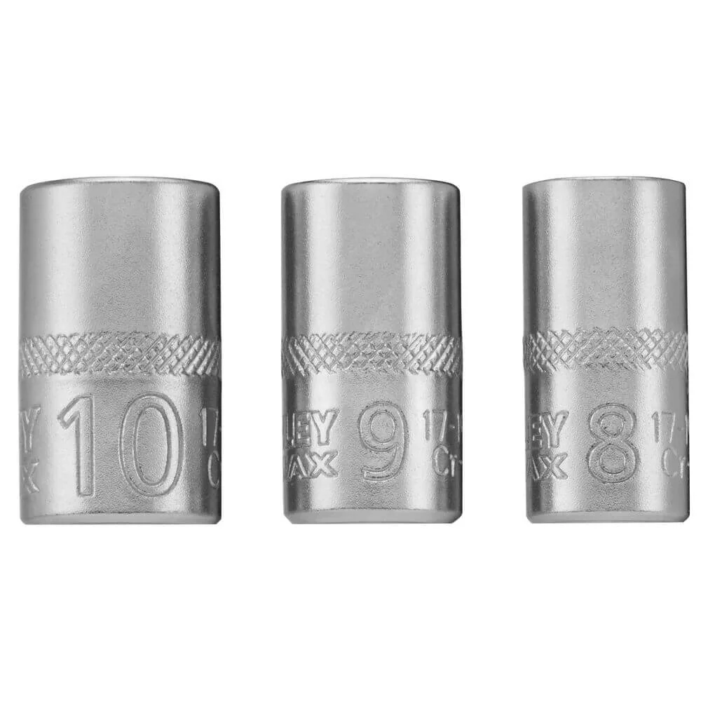 Набор торцевых головок 1/4 Maxi Drive, с шестигранным профилем, 3 шт: 8, 9, 10 мм STANLEY FMMT17091-0