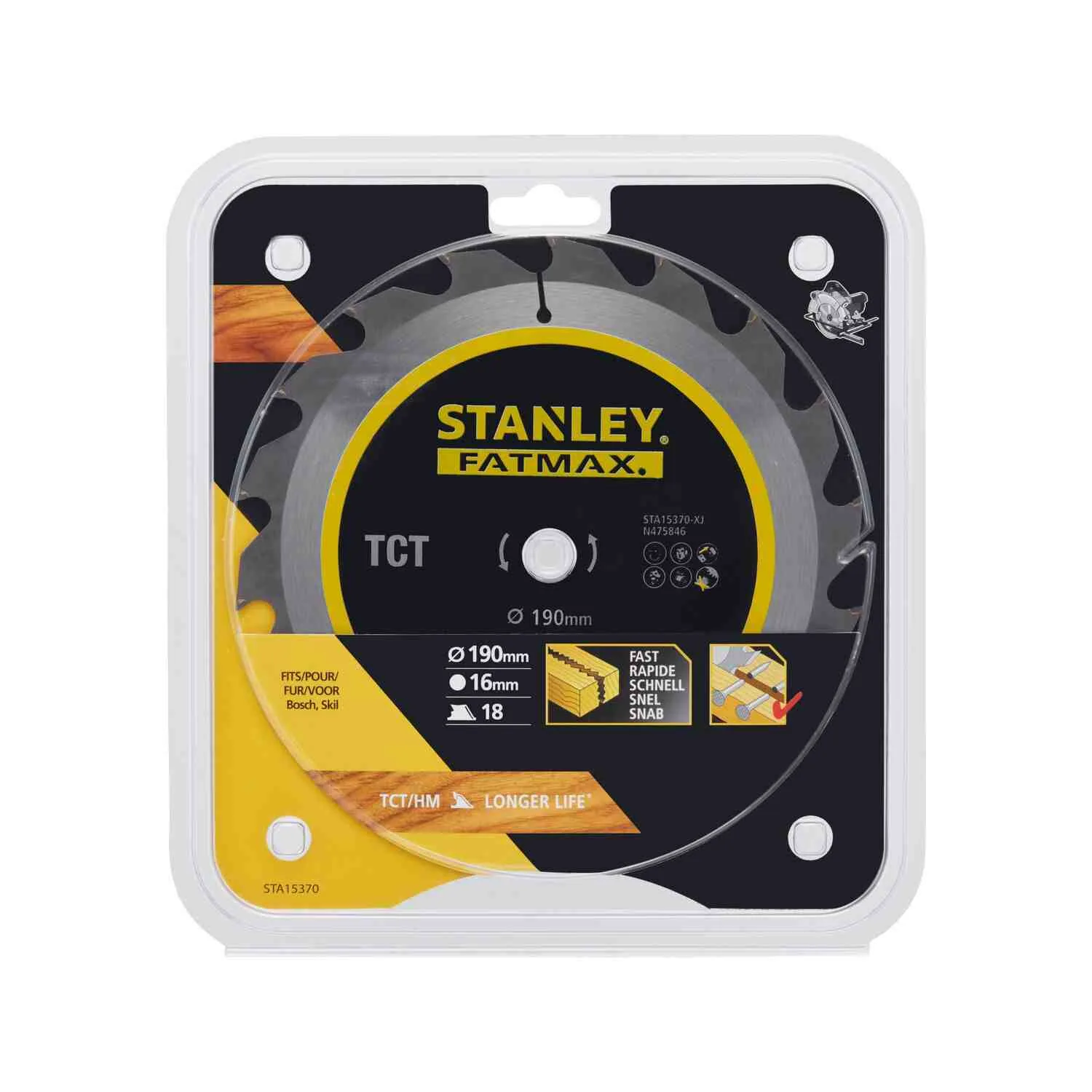 Диск пиляльний TCT STANLEY STA15370