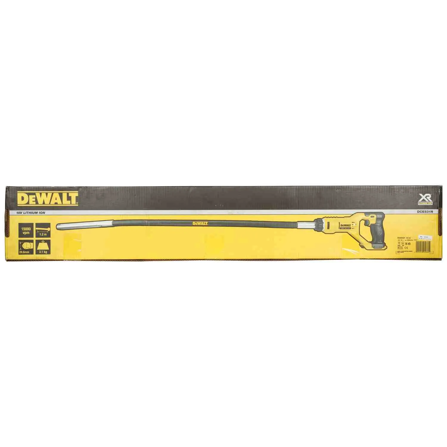 Аккумуляторный глубинный вибратор DeWALT DCE531N