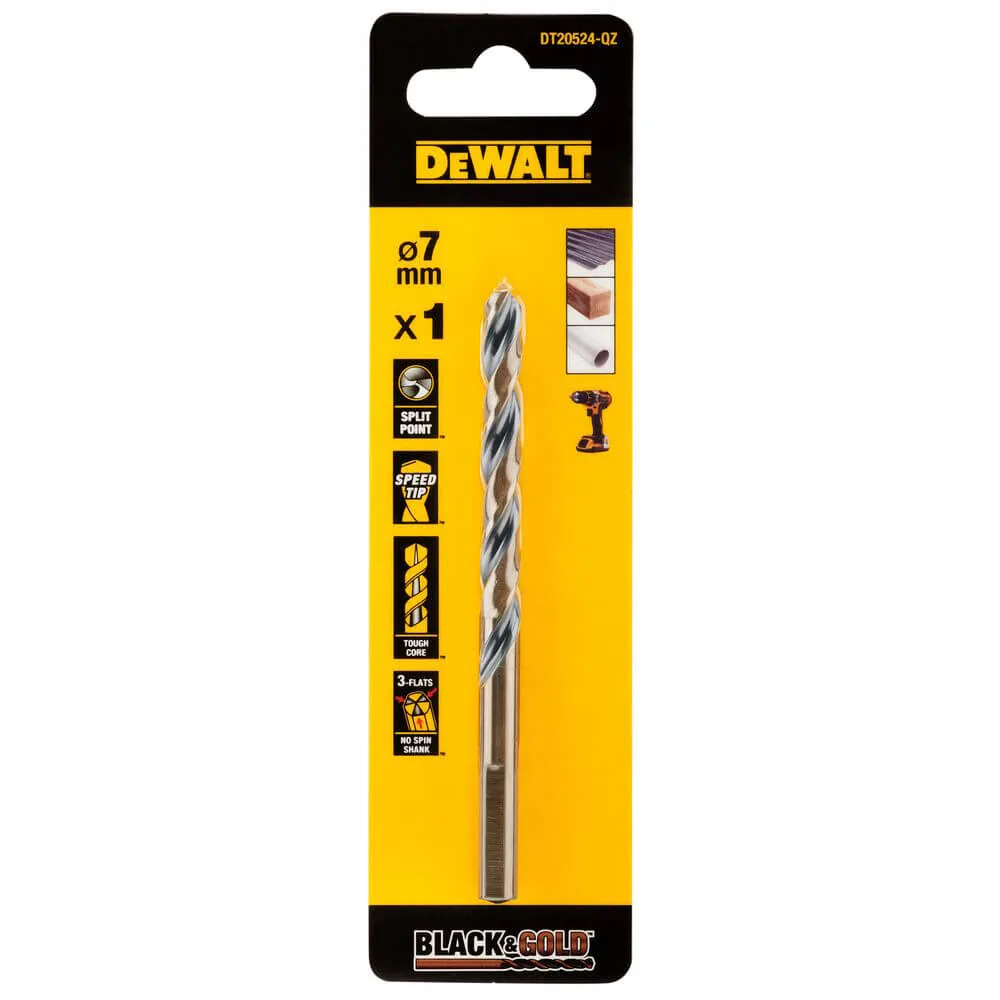 Сверло по металлу Black & Gold DeWALT DT20524