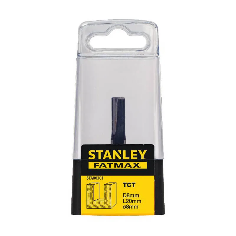 Фреза по дереву пазова пряма діаметром 8 мм STANLEY STA80301