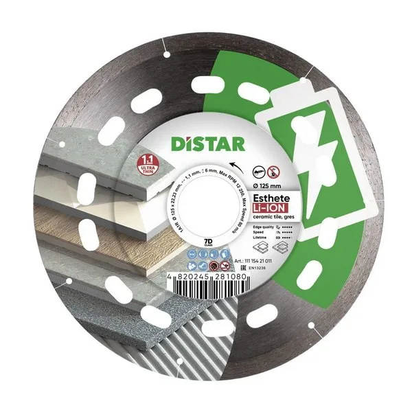 Алмазный диск DiStar 1A1R 125x1,1/0,9x6x22,23 Esthete Li-Ion