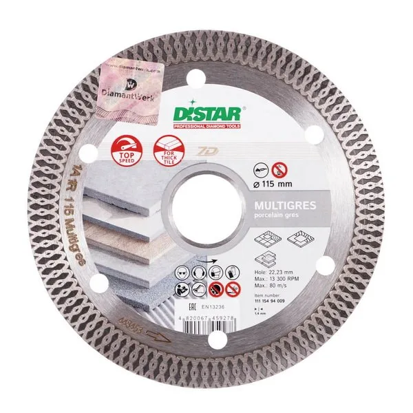 Алмазный диск DiStar 1A1R 115x1,6/1,0x10x22,23 Multigres