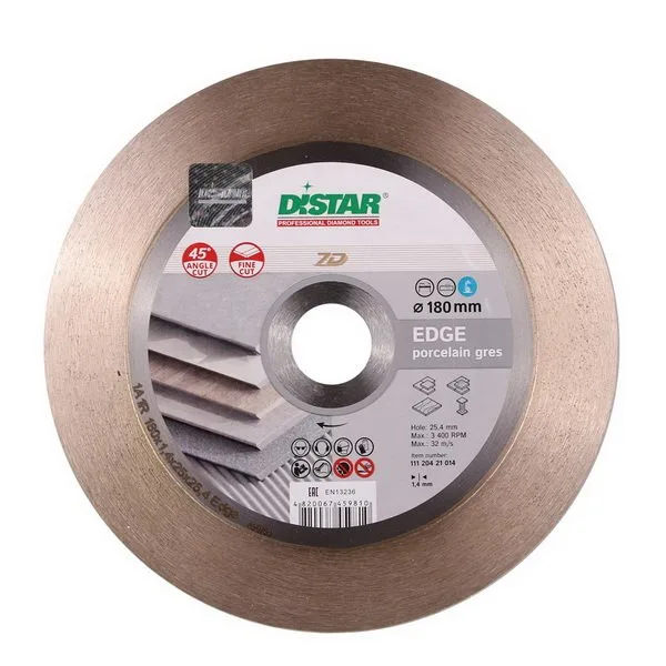 Алмазный диск DiStar 1A1R 180x1,4/1/1,6x25x25,4 Edge