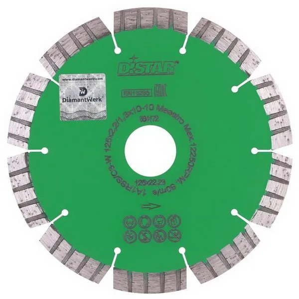 Алмазный диск DiStar 1A1RSS/C3-W 125x2,2/1,3x22,23-10-ARPS 30x2,2x10+2 R50,5 Maestro H12