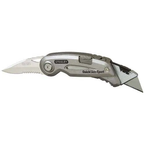Складной нож QUICKSLIDE SPORT UTILITY KNIFE со двумя лезвиями STANLEY 0-10-813