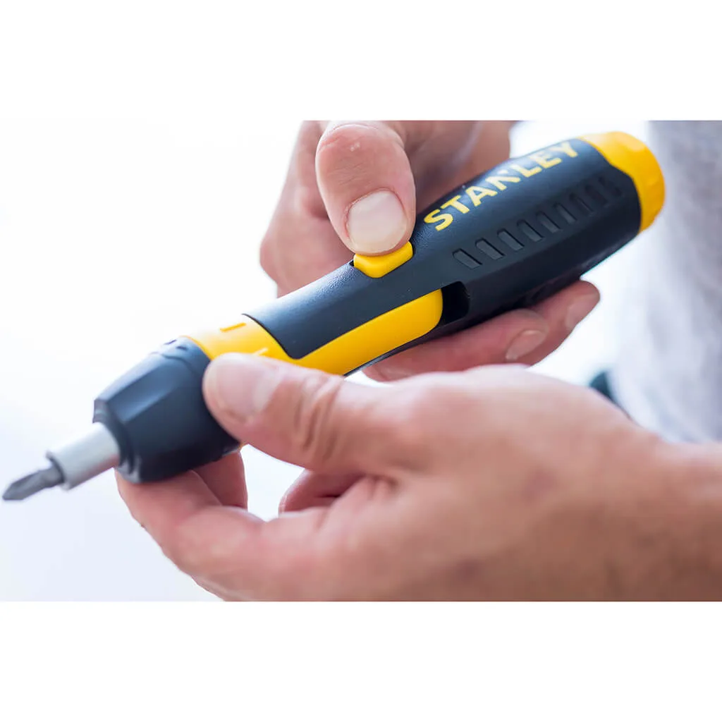 Отвертка с храповым механизмом Pistol Grip Ratchet STANLEY 0-63-038 с набором из тридцати семи бит.