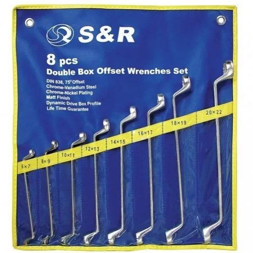 Набір ключів S&R 8 шт (6х7-20х22мм)