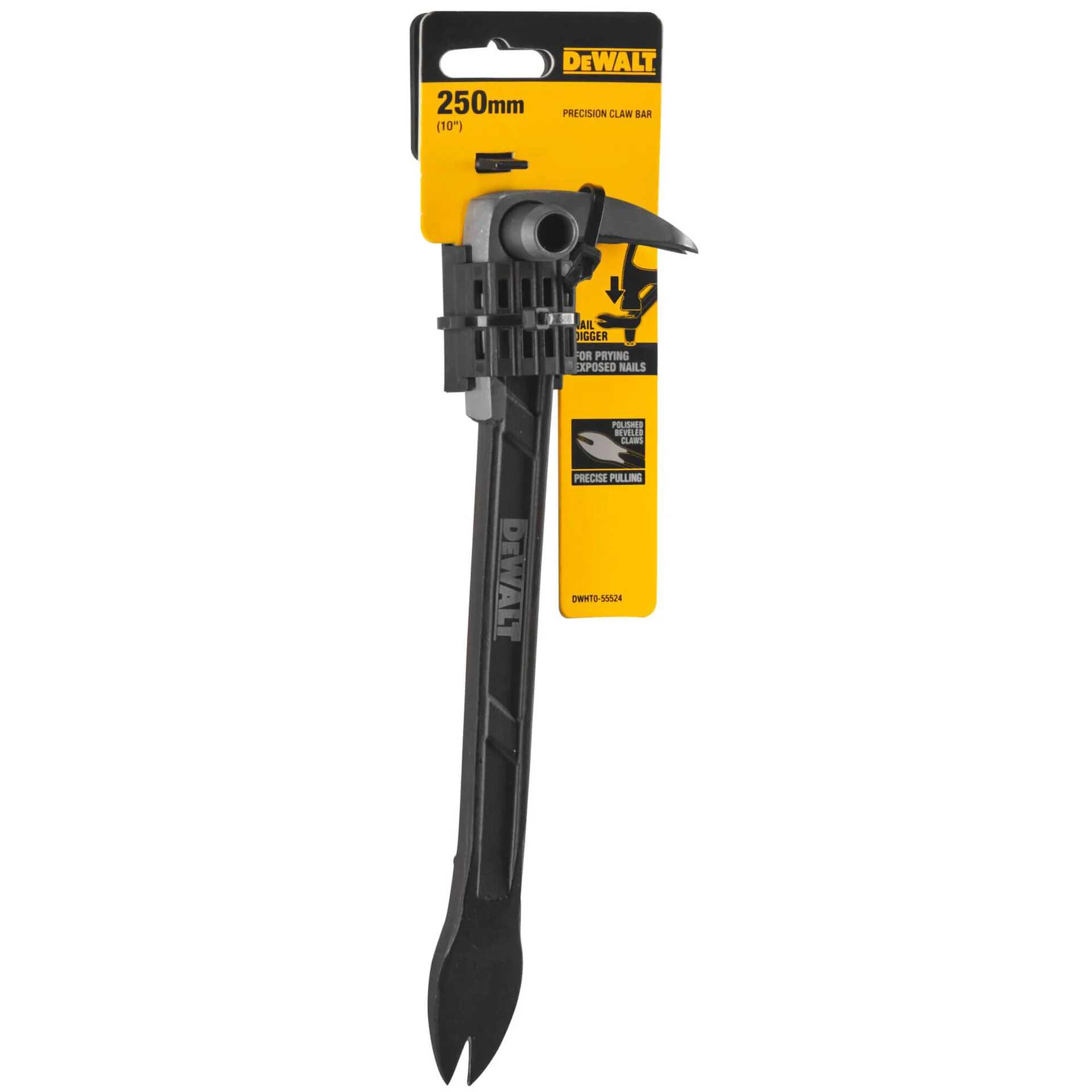 Пружинный стальной гвоздодер, L = 25 см DeWALT DWHT0-55524