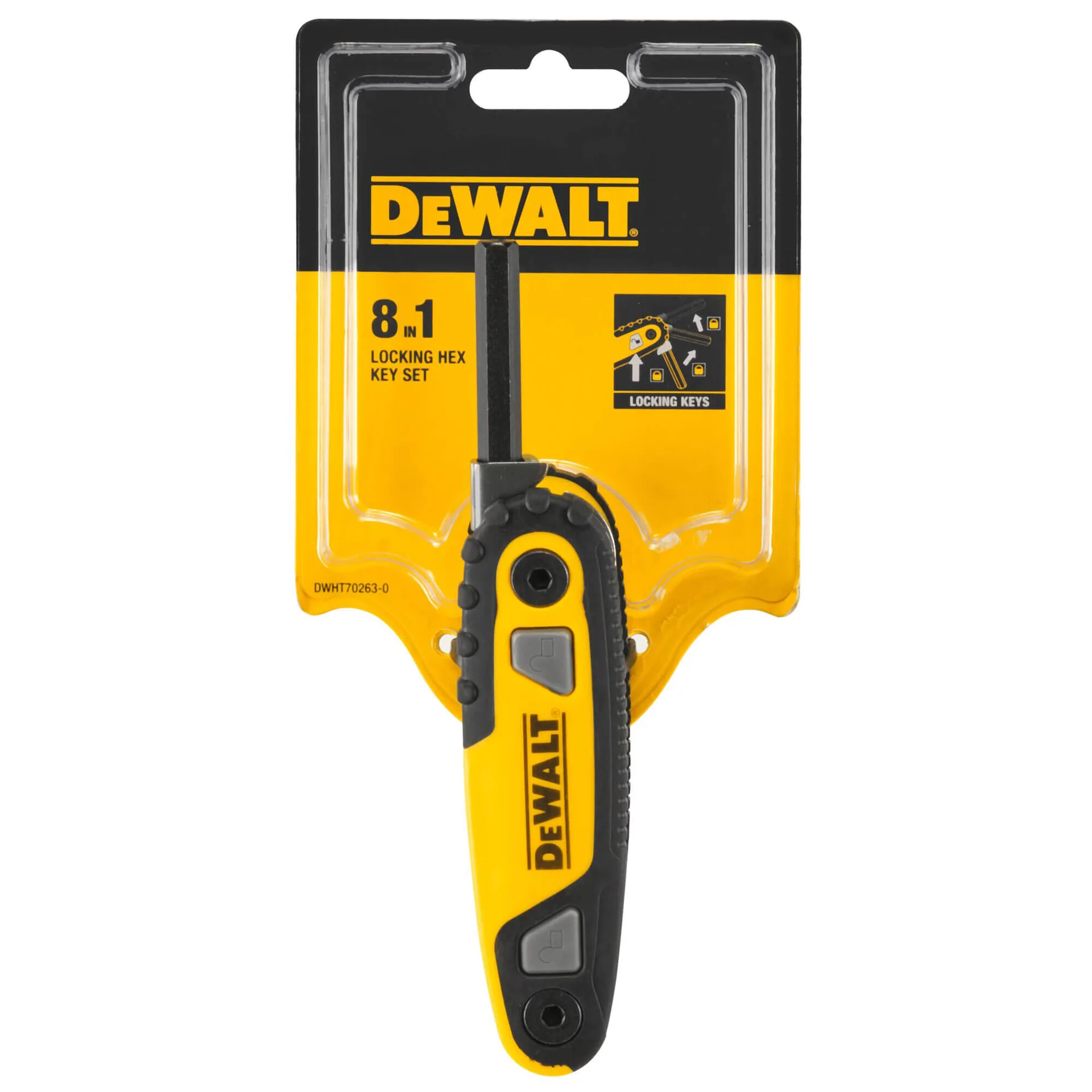Набор шестигранных ключей метрических DeWALT DWHT0-70263