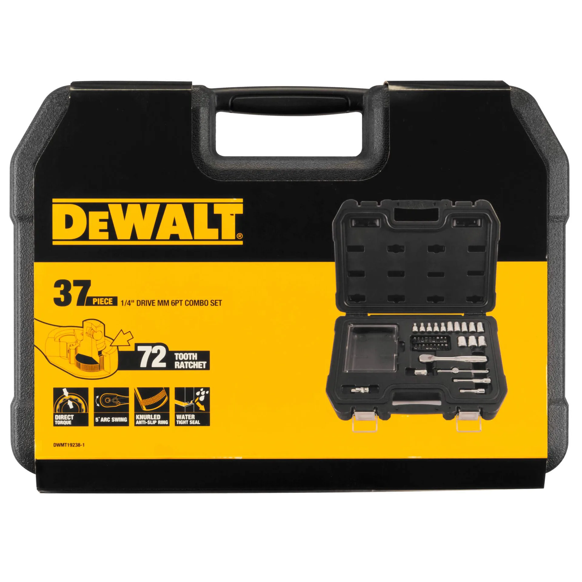 Набор головок и бит 1/4, 37 предметов DeWALT DWMT19238-1