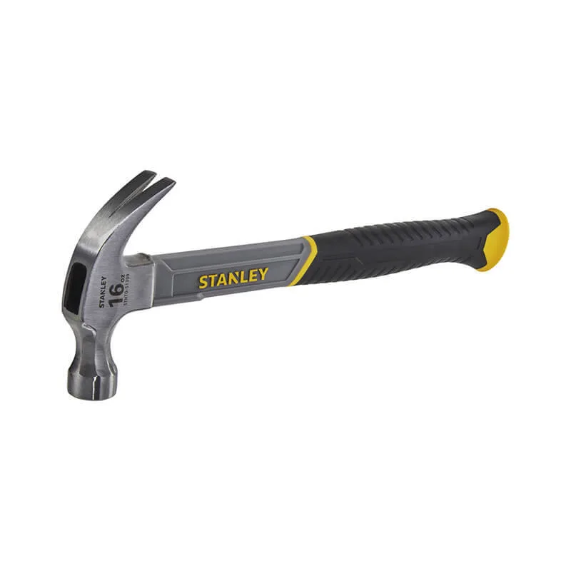 Молоток Fiberglass с весом головки 450 г, с загнутым гвоздодером STANLEY STHT0-51309.