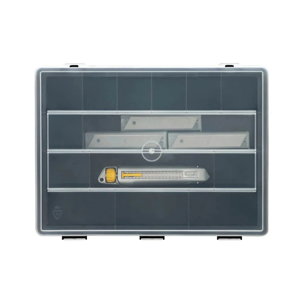 Нож Interlock + 50 шт. лезвий шириной 18 мм, длина ножа 165 мм, в кейсе. STANLEY STHT10018-9