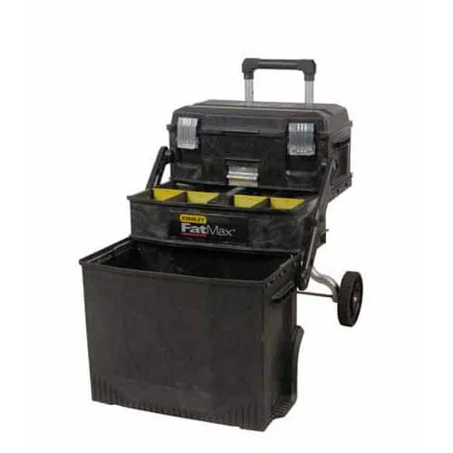 Профессиональный ящик FatMax Mobile Work Station Cantilever, размеры 549x733x413мм, с колесами STANLEY 1-94-210.