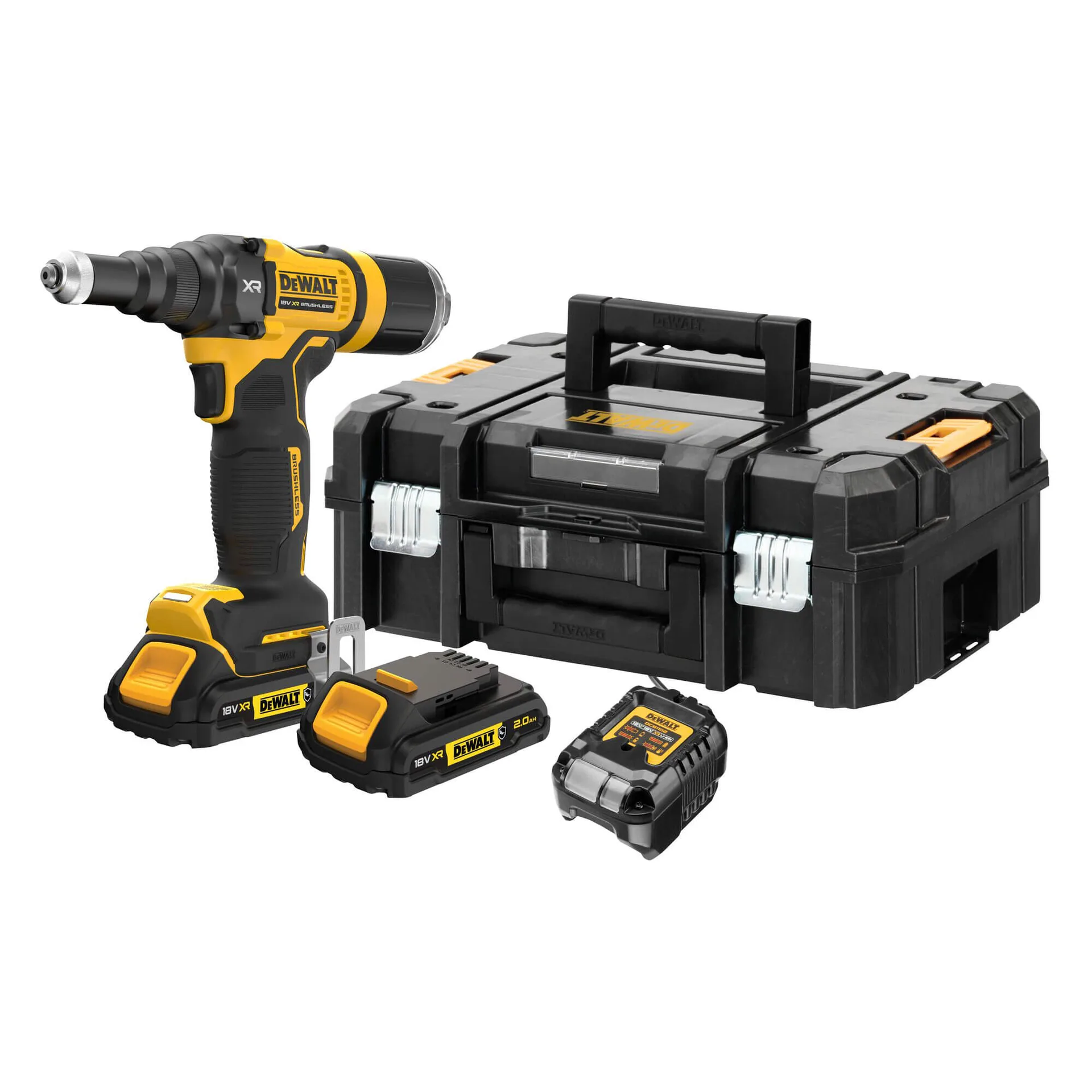 Аккумуляторный заклепочник DeWALT DCF403D2GT без щеток