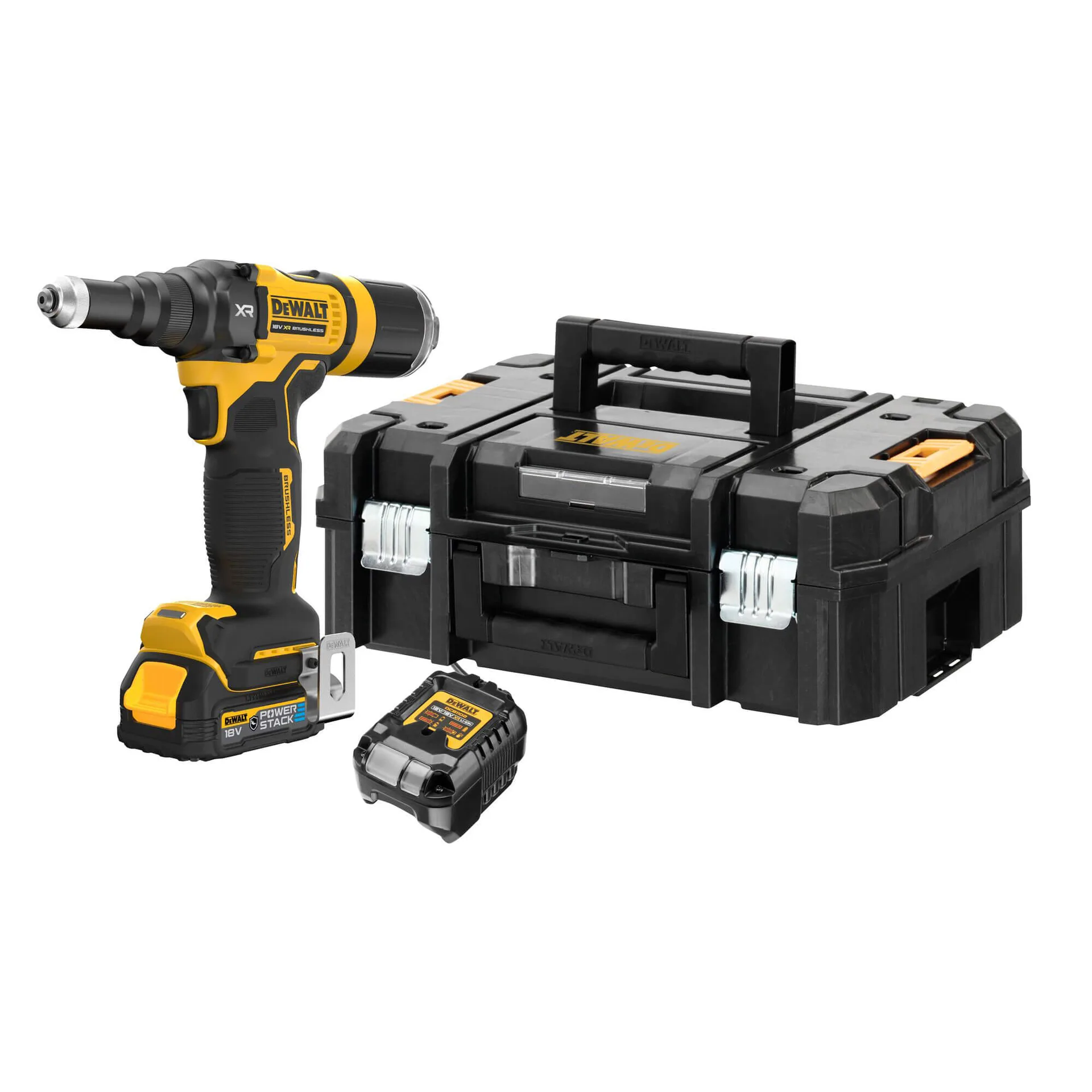 Аккумуляторный заклепочник DeWALT DCF403E1GT без щеток