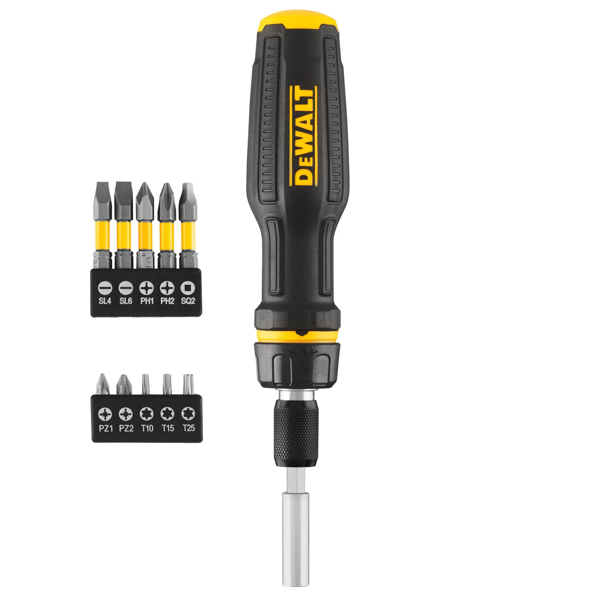 Викрутка - набор FULL FIT Telescoping, со сменными битами, 10 бит DeWALT DWHT68001-0.