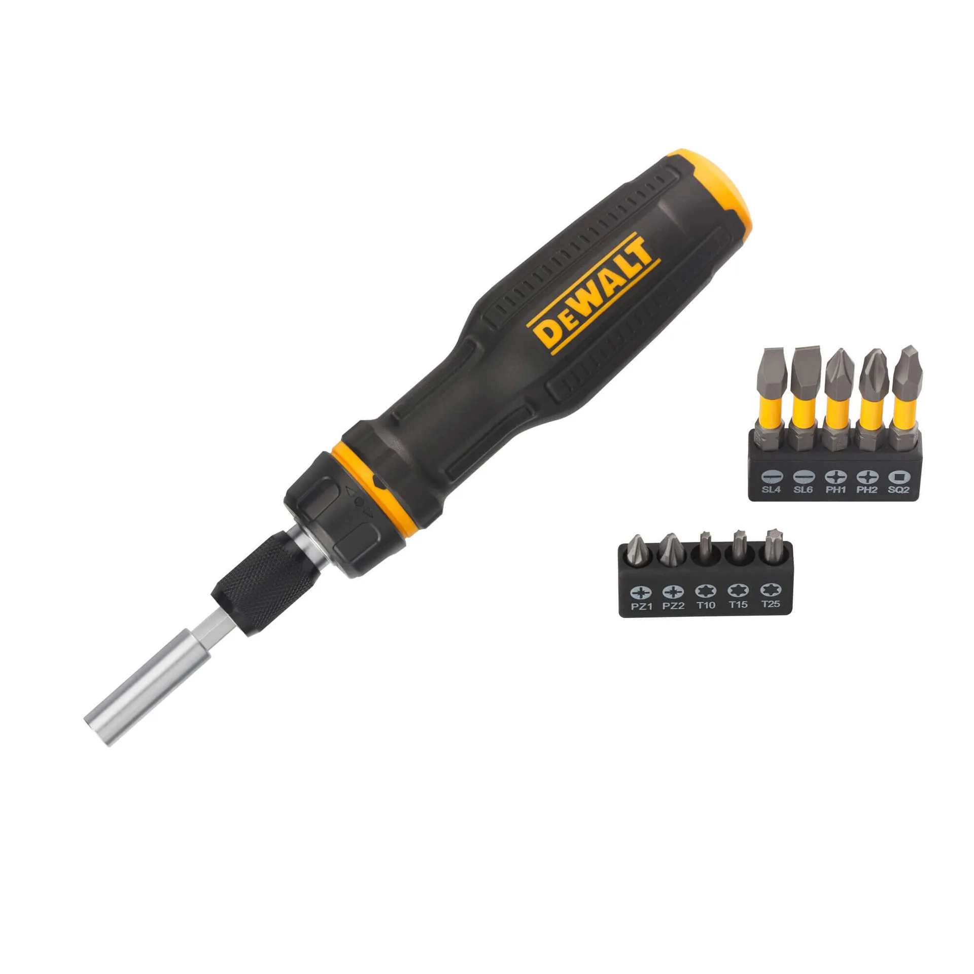 Викрутка - набор FULL FIT Telescoping, со сменными битами, 10 бит DeWALT DWHT68001-0.