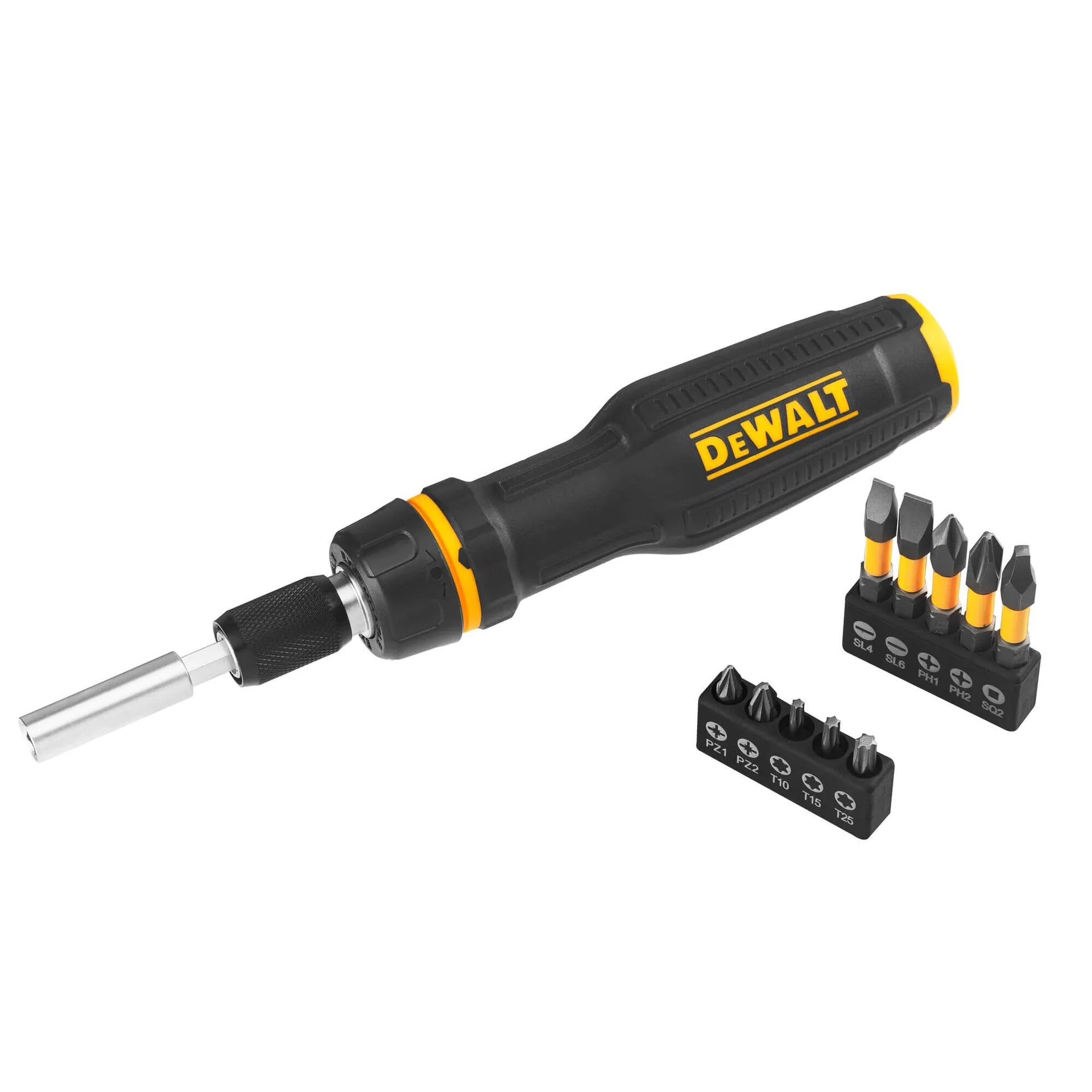 Викрутка - набор FULL FIT Telescoping, со сменными битами, 10 бит DeWALT DWHT68001-0.