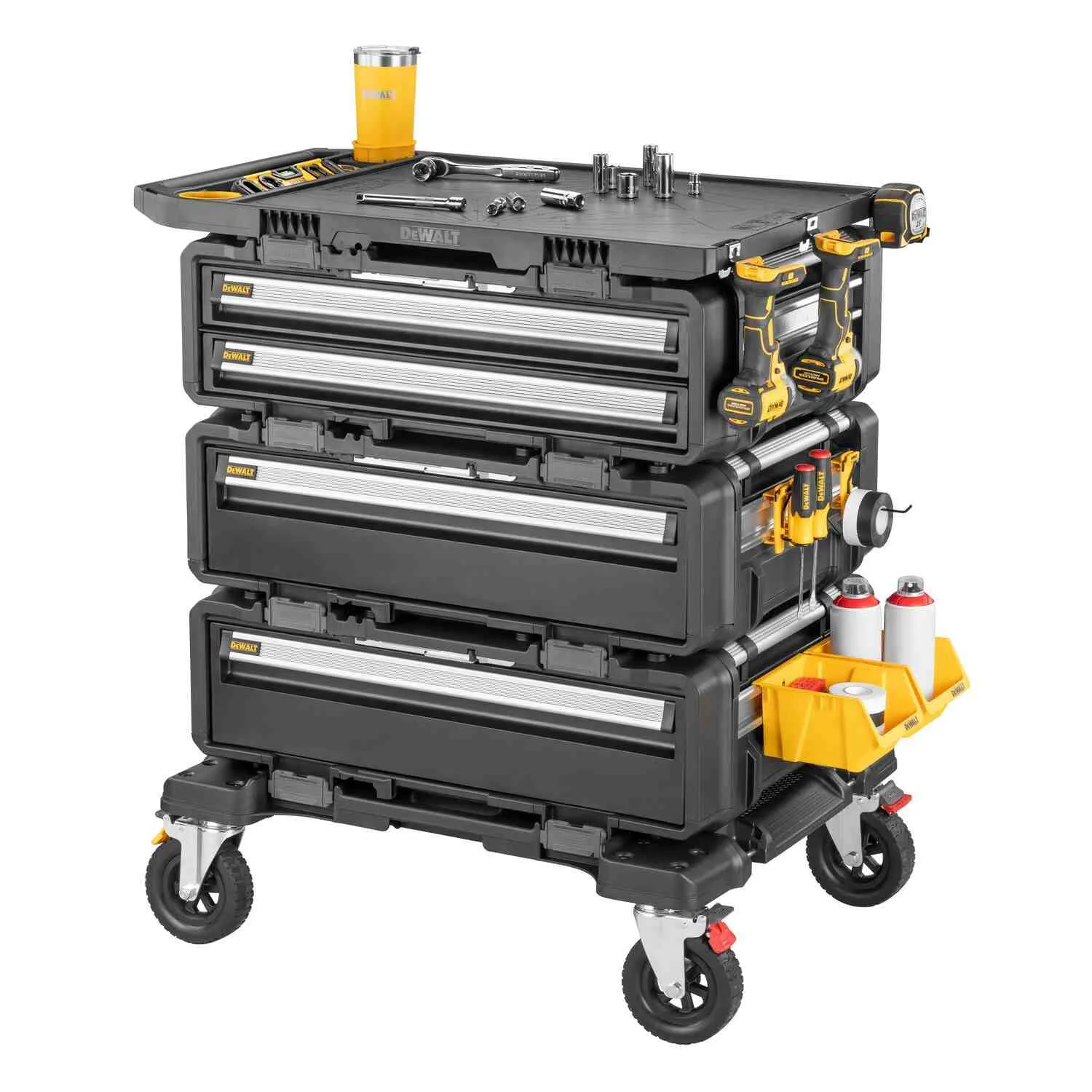 Рабочая станция 5 в 1 (комплект ящиков на тележке) TOUGHSYSTEM 2.0 DXL DeWALT DWST60510-1