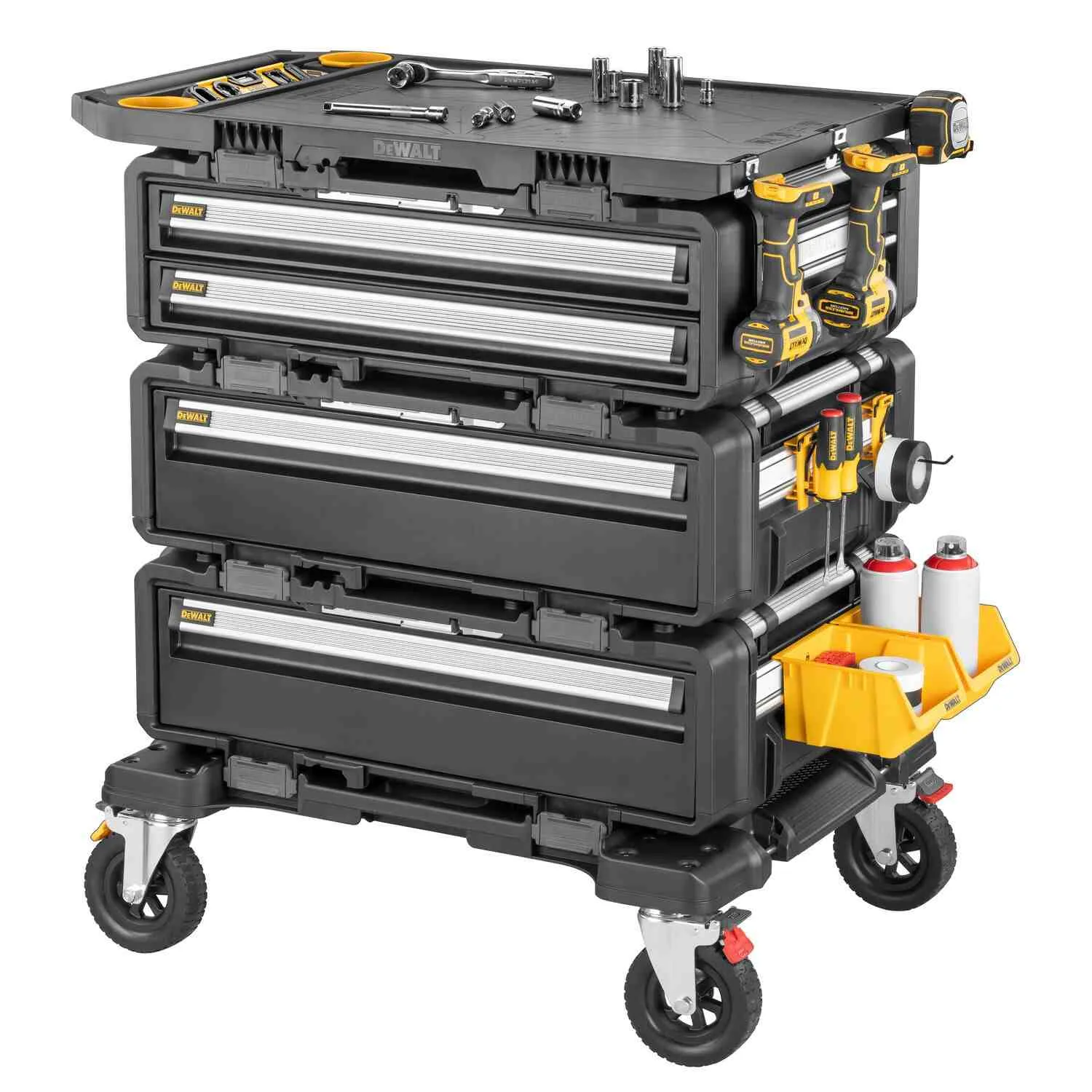 Рабочая станция 5 в 1 (комплект ящиков на тележке) TOUGHSYSTEM 2.0 DXL DeWALT DWST60510-1