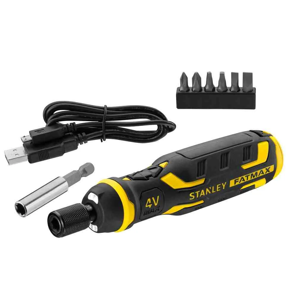 Аккумуляторная отвертка - набор Power-Assist, 4В, 1.5 Ач STANLEY FMHT66719-0