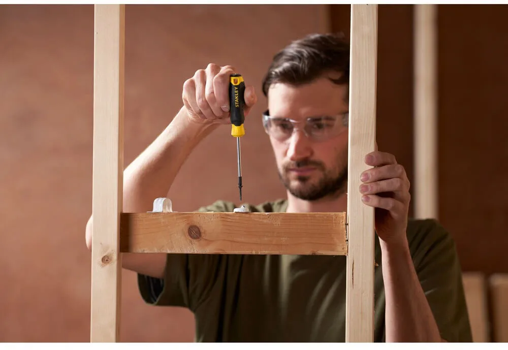Отвертка Cushion Grip с шлицевым наконечником Ph1 и длиной жала 75 мм STANLEY STHT16155-0.