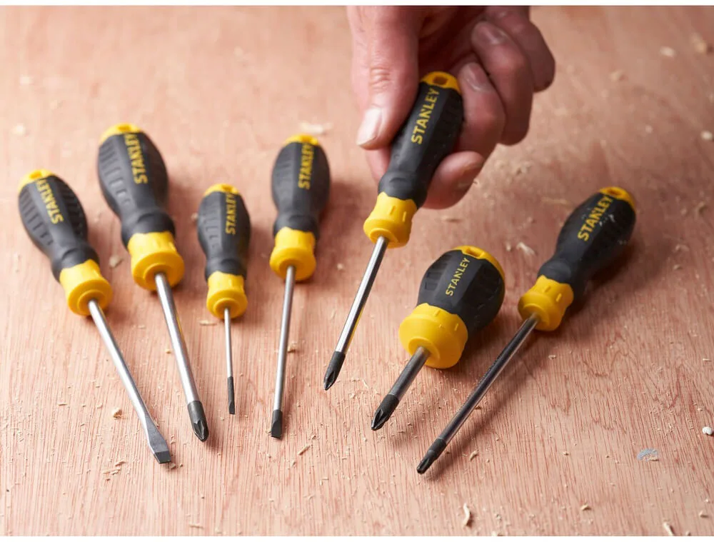 Отвертка Cushion Grip с шлицевым наконечником Ph1 и длиной жала 75 мм STANLEY STHT16155-0.