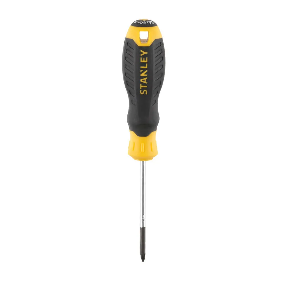 Отвертка Cushion Grip с шлицем Pz0, длина жала 60 мм, STANLEY STHT16161-0.