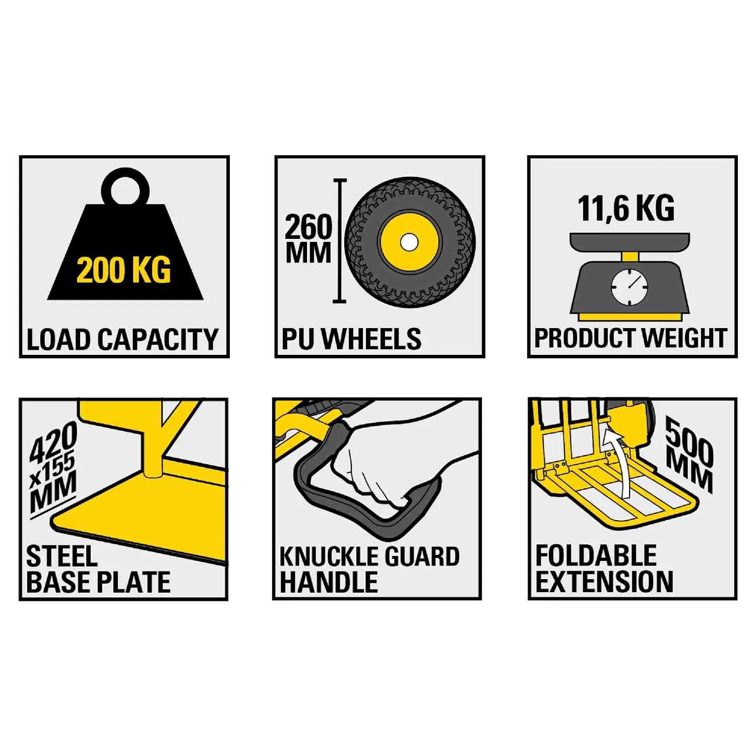 Складной грузовой тележка STANLEY SXWT-HT535