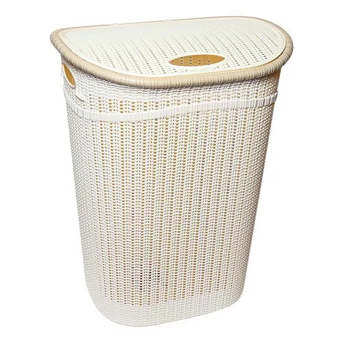 Корзина для белья Irak Plastik GORDES 52 л желтая