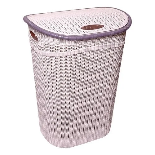Кошик для білизни Irak Plastik GORDES 52 л пудровий