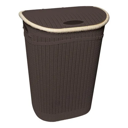 Корзина для белья Irak Plastik GORDES 52 л коричневая