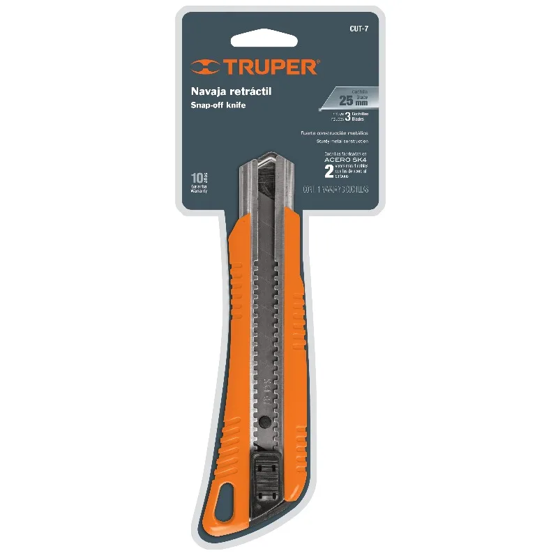 TRUPER CUT-7 Нож выдвижной металл 25 мм