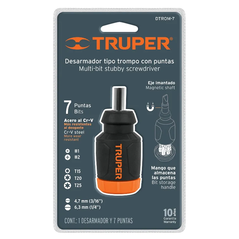 TRUPER DTROM-7 Отвертка-ручка Mini 7 бит