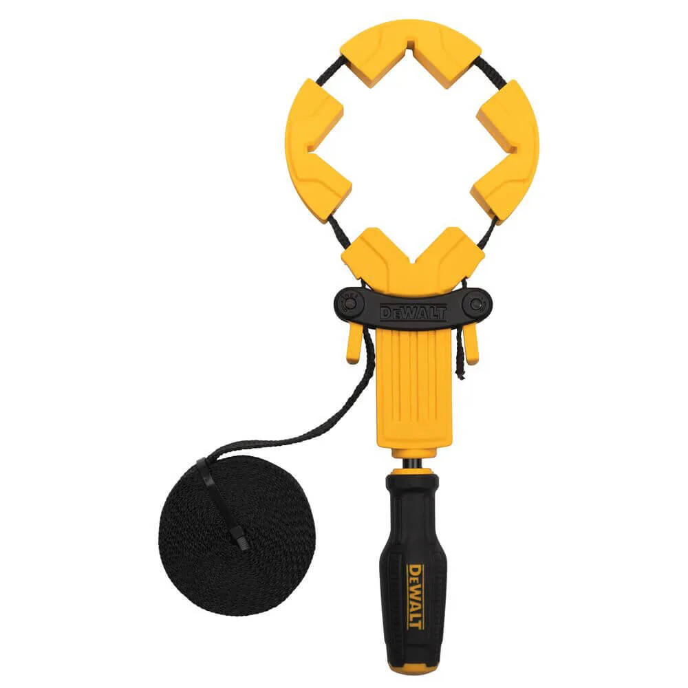 Ремённый струбцинный зажим DeWALT DWHT83839-0 с длиной ремня 4500 мм.