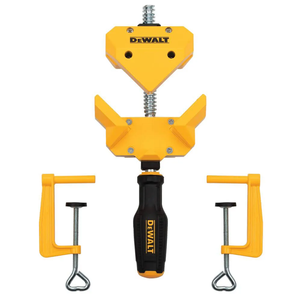Угловая струбцина DeWALT DWHT83853-0 с большим усилием.