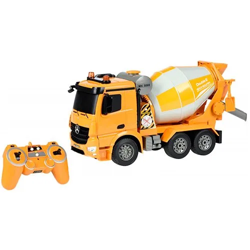 Машинка на р/у Same Toy Бетономешалка (желтая) Mercedes-Benz 1:20