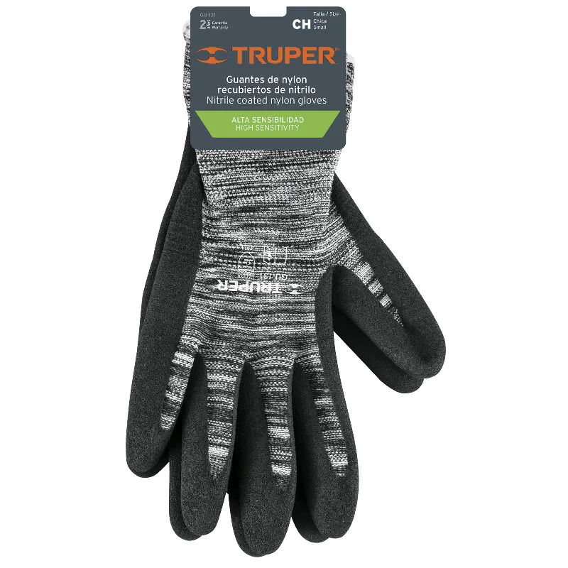 TRUPER GU-131 Перчатки нейлон нитриловое покрытие S